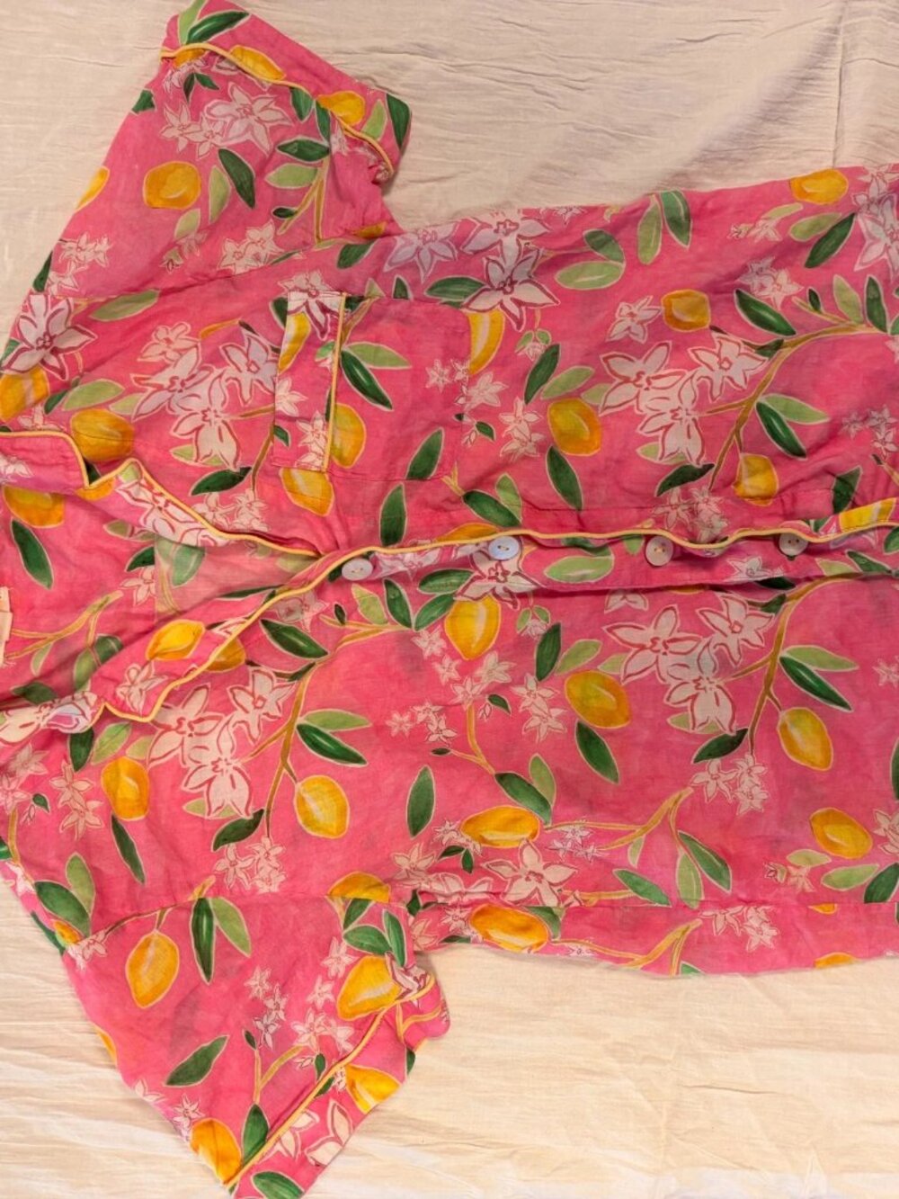 Roller Rabbit Lemon Print Pajamas - Picture 2 of 5